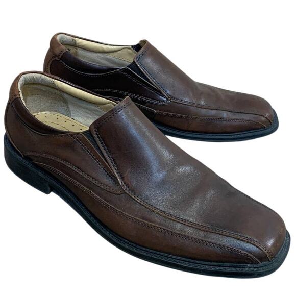 G.H. Bass & Co Glenn Mens US 10.5 Brown Leather Slip On Loafers Casual Shoes - Picture 2 of 7